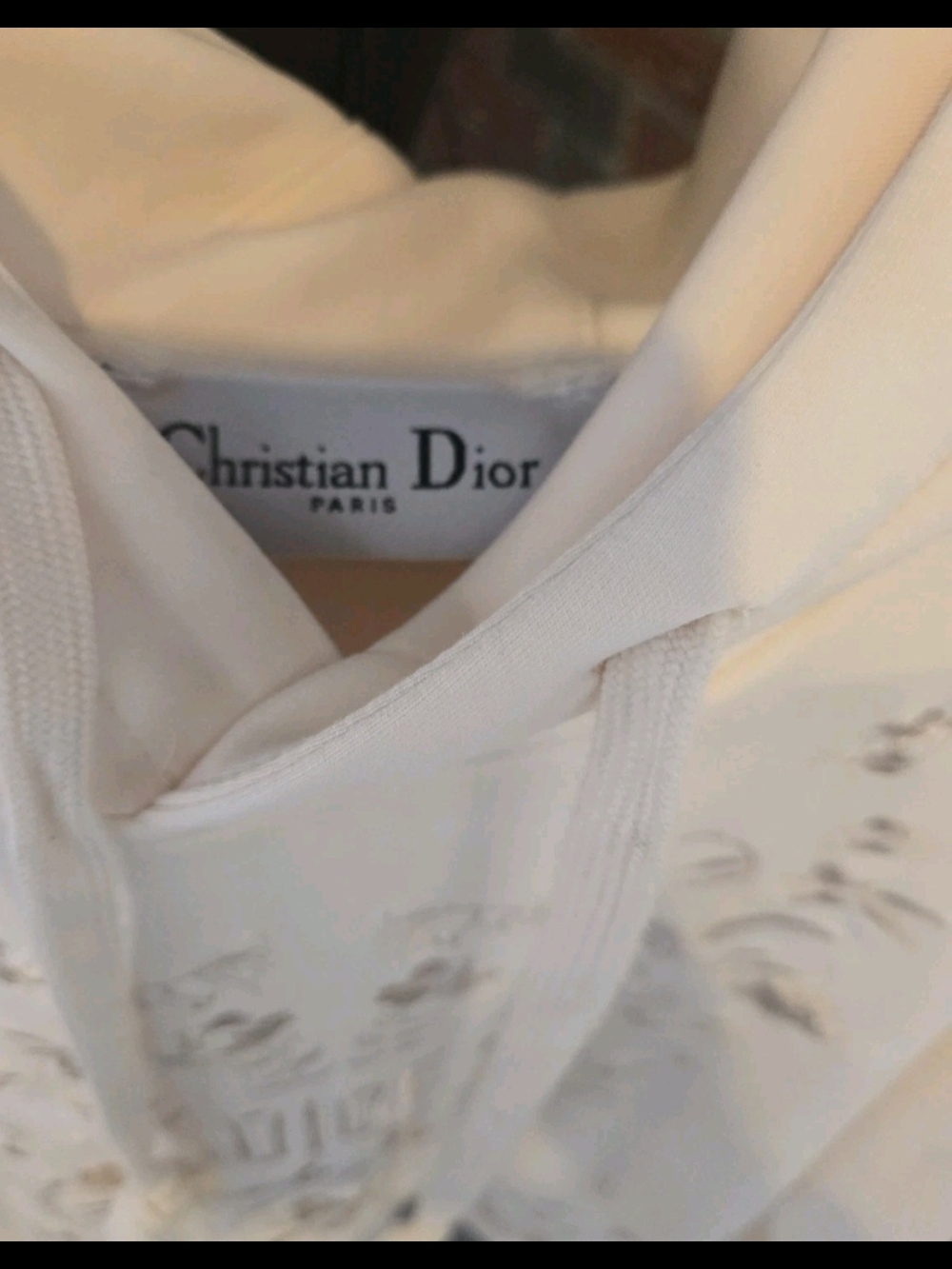 Dior Cream Floral Embroidered Hoodie & Joggers - Picture 4 of 15